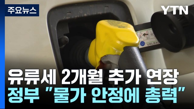 유류세 인하 조치, 6월 말까지 2개월 추가 연장...물가 안정 '총력' / YTN