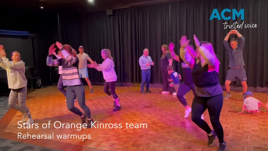 WATCH: Participants from Kinross’ Stars of Orange team warming up prior to their practice session.