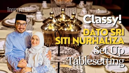 Classy! Dato Sri Siti Nurhaliza Set Up Tablesetting