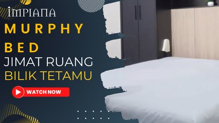 Murphy Bed Bilik Tetamu Jimat Ruang!