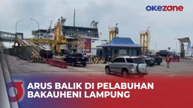 Senin Siang, Arus Balik di Pelabuhan Bakauheni Lampung Mulai Sepi