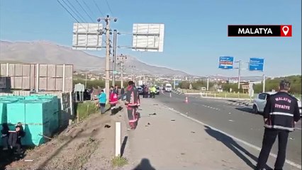 Malatya'da otobüs şarampole devrildi