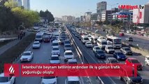 İstanbul normale döndü! 9 günlük Bayram tatili sonrası İstanbul'da trafik yoğunluğu