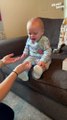 Adorable Baby's Hilarious Reaction to First Shoes