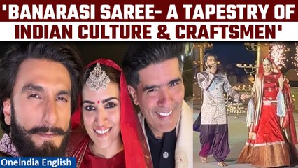 Tải video: Fashion Show Curated by Indian Designer Manish Malhotra on the theme 'Banarasi Saree' |Oneindia News