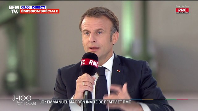 Emmanuel Macron sur le sport à l'école: C'est un de nos objectifs depuis 2017, qu'on devienne enfin complétement une grande nation sportive