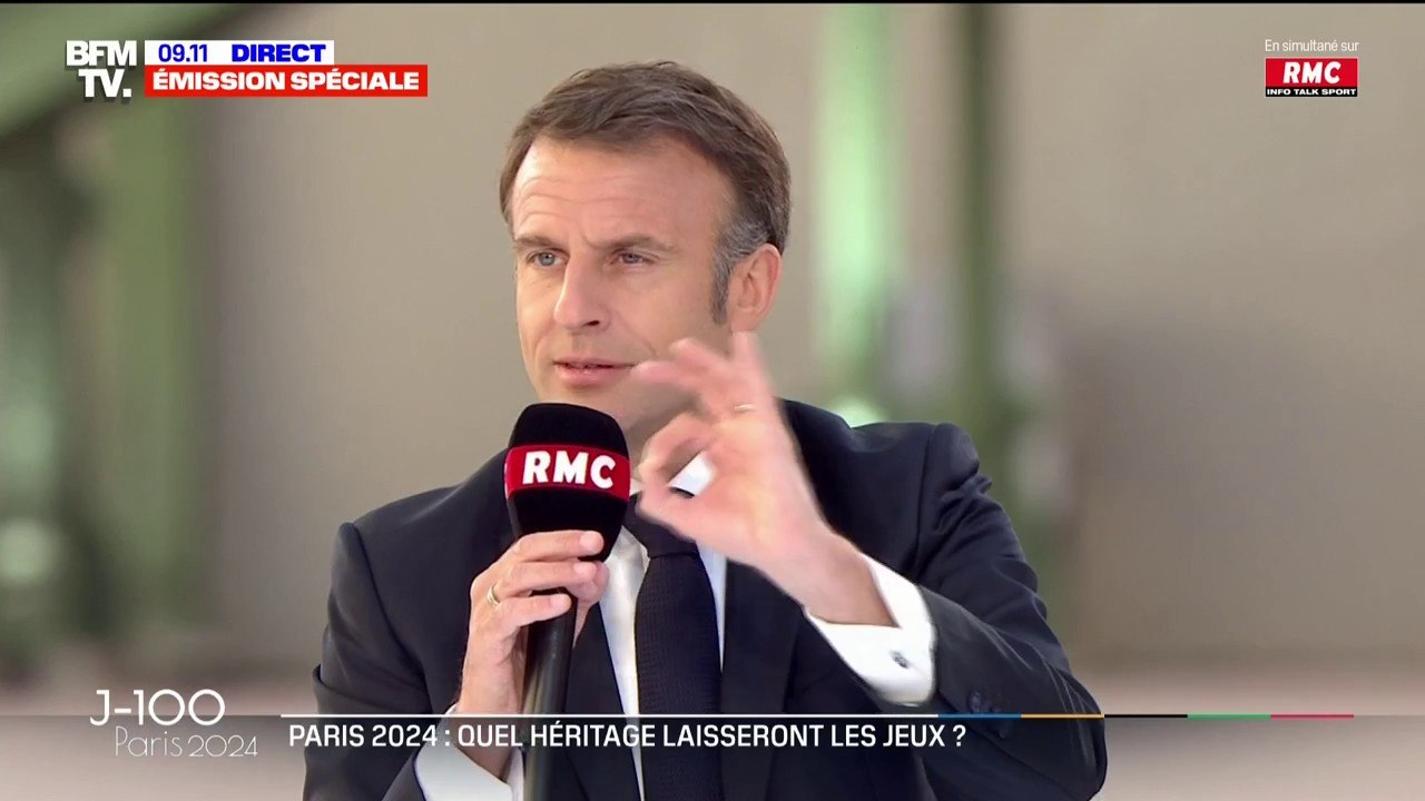 Emmanuel Macron redit que la France doit viser le "top 5" au classement des médailles aux JO et le "top 8" aux Jeux paralympiques