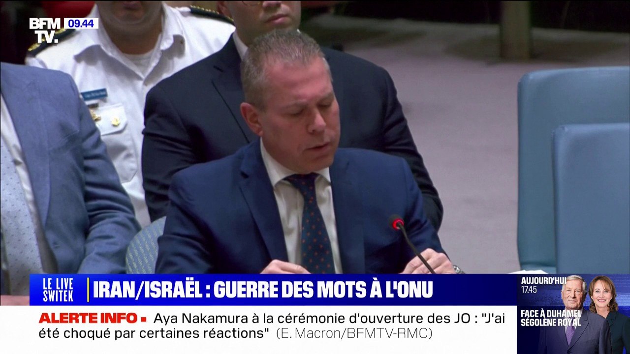 Gilad Erdan (ambassadeur israélien aux Nations Unies): "Cette attaque a franchi toutes les lignes rouges et Israël se réserve le droit légal de riposter"