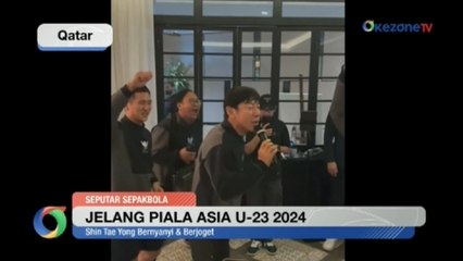 Shin Tae-yong Tunjukkan Bakat Bernyanyi dan Menari di Depan Timnas Indonesia U23 🎶