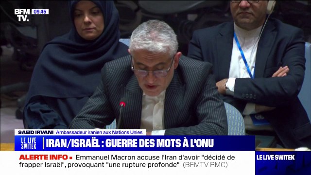 Saeid Iravani (ambassadeur iranien aux Nations Unies): Ces actions étaient nécessaires, proportionnées, précises et ciblaient uniquement des objectifs militaires