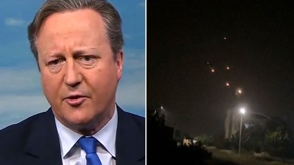 Cameron urges Israel to ‘think with head as well as heart’ after Iran attacks
