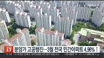 분양가 고공행진‥3월 전국 민간아파트 4.96%↑