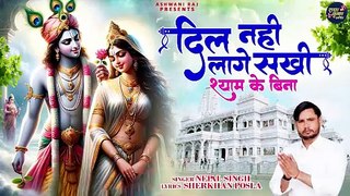 Dil Nahi Lage Sakhi | श्याम के बिना | Shri Radha Krishna Bhajan | New Song Shyam | 2024 Hit Bhajan