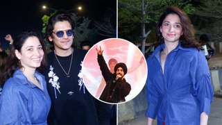 Dynamic Duo Tamannaah Bhatia-Vijay Varma Arrive For Punjabi-Popstar Diljit Dosanjh's Mumbai Concert