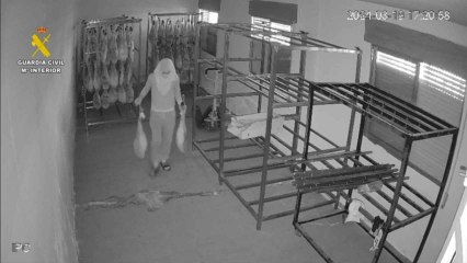 Robo de jamones en Polán.