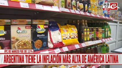 Argentina tiene la tasa de inflación más alta de América Latina