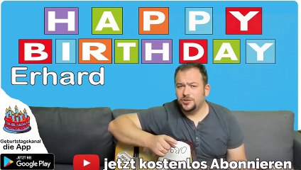 Happy Birthday, Erhard! Geburtstagsgrüße an Erhard