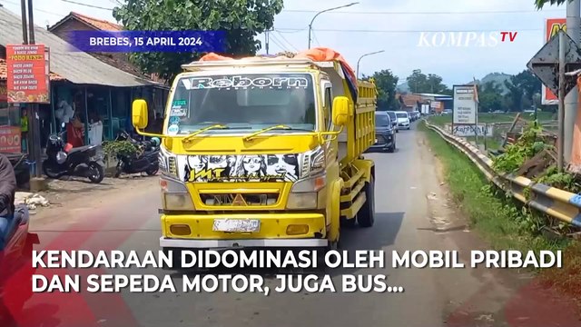 Info Arus Balik, Jalur Tengah Brebes Kendaraan Padat Merayap