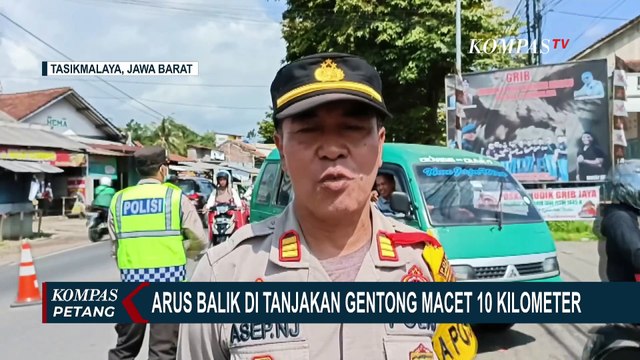 Arus Balik Lebaran: Jalur Arteri Menuju Gerbang Tol Pejagan Ramai, Tanjakan Gentong Macet