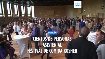 Cientos de personas asisten al Festival de Comida Kosher en Berlín