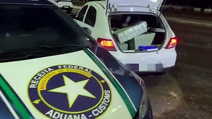 Veículo carregado com maconha é apreendido pela Receita Federal
