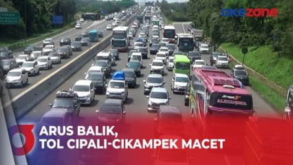 Tol Cipali-Cikampek Macet di Sejumlah Titik, Banyak Pemudik Kelelahan
