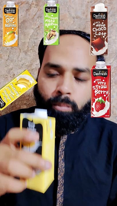 Flavored Milk Drinking Challenge #shorts #mukbang #asmrfood #milk