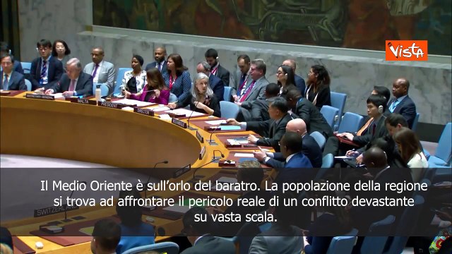 Guterres: Medio Oriente ? sull'orlo del baratro