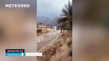 Severe flooding in Al-Qabil, Oman.