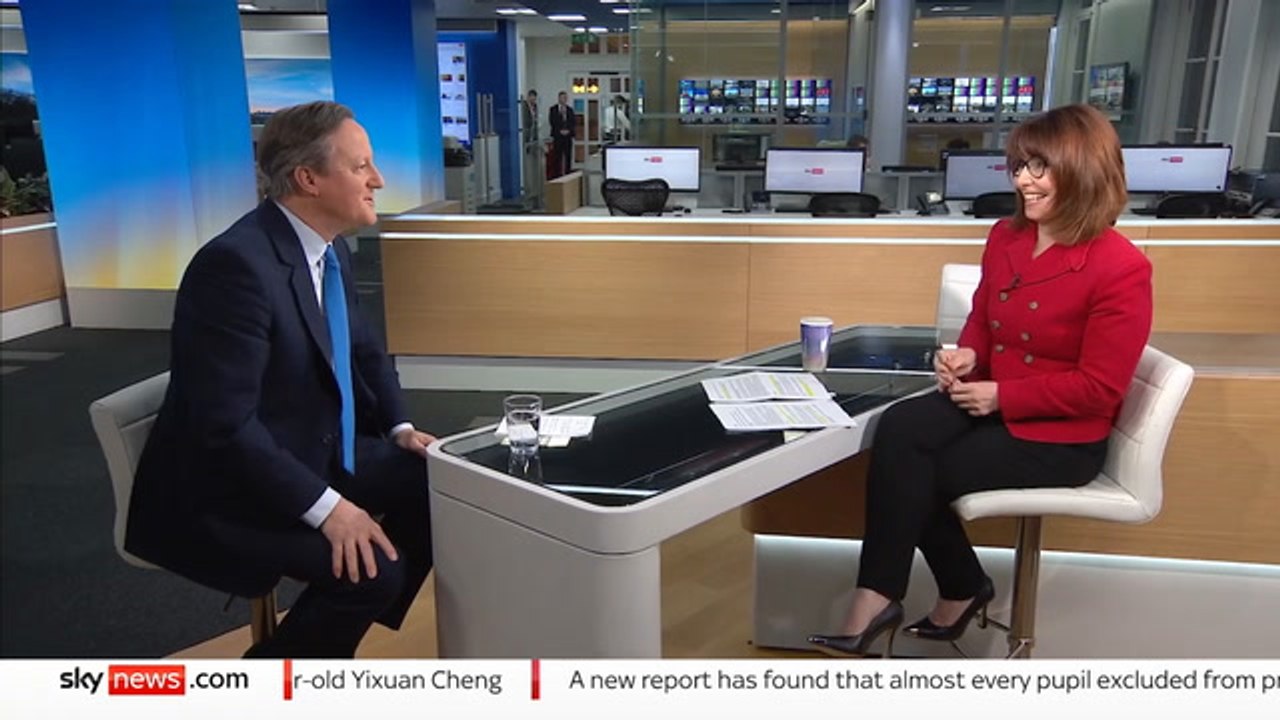 Lored Cameron interviewed on Sky and asked about Donald Trump meeting