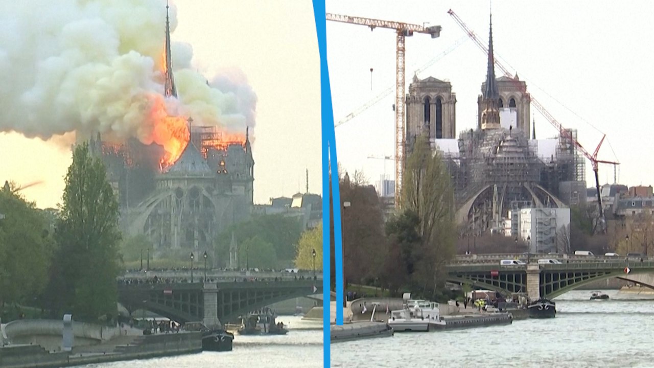 Notre-Dame de Paris : 5 ans après le terrible incendie, les images avant/après sa reconstruction