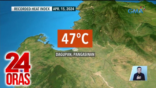 PAGASA - mahigit 20 lugar sa bansa ang posibleng makaranas ng danger level na heat index | 24 Oras