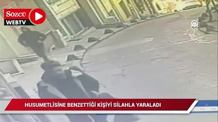 Download Video: Beyoğlu'nda bir zanlı husumetlisine benzettiği kişiyi silahla yaraladı