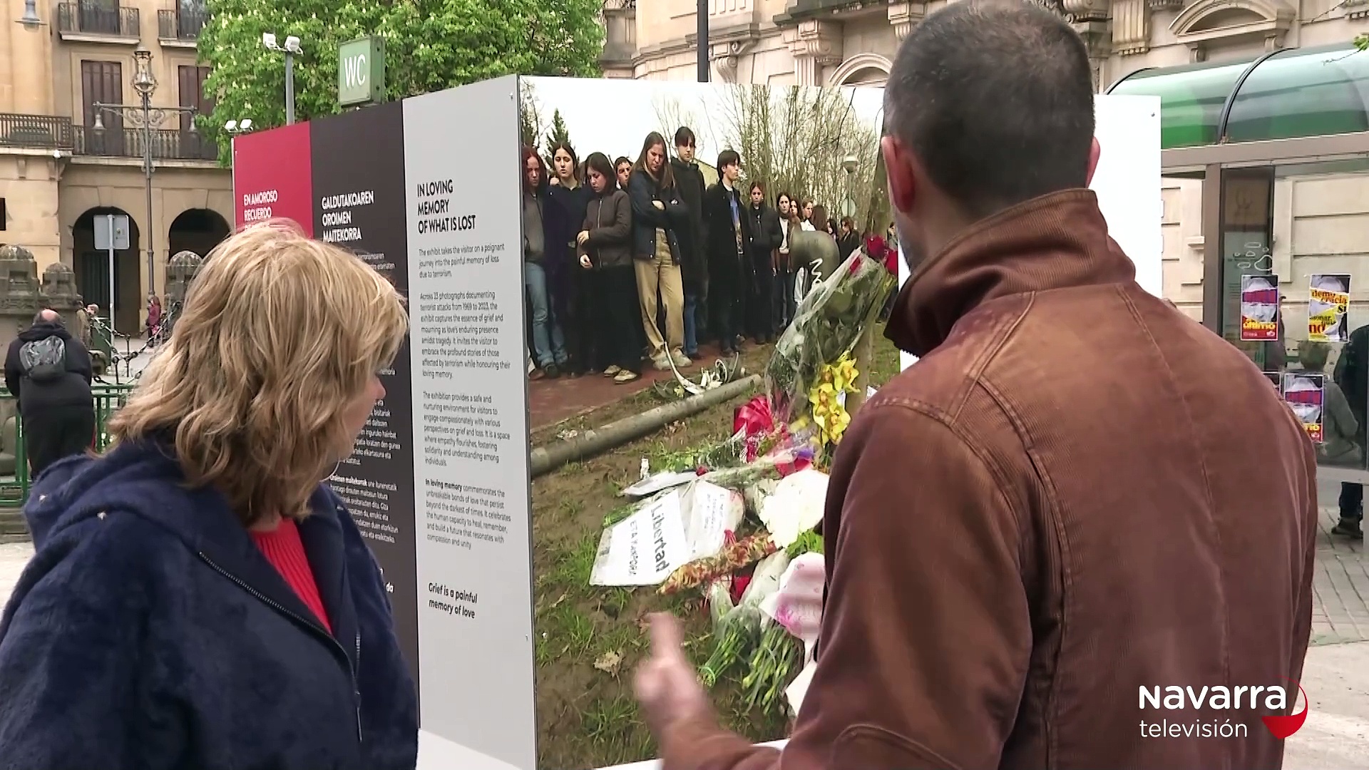 Sarasate acoge el homenaje ciudadano a víctimas del terrorismo