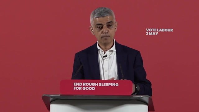 Sadiq Khan pledges to wipe out rough sleeping in London if re-elected as mayor