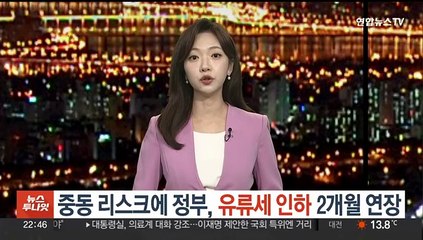 下载视频: 중동 리스크에 정부, '유류세 인하' 2개월 연장