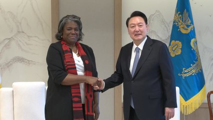 尹, 주유엔 미국대사 접견..."중동 정세 전략적 공조" / YTN