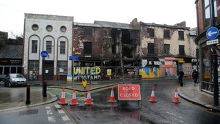 Derelict building collapses on Kirkgate in Leeds city centre