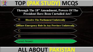 Pak Study MCQs | GK Pakistan | GK MCQs in English- 2024 | #pakstudymcqs Part-47 #pakstudy