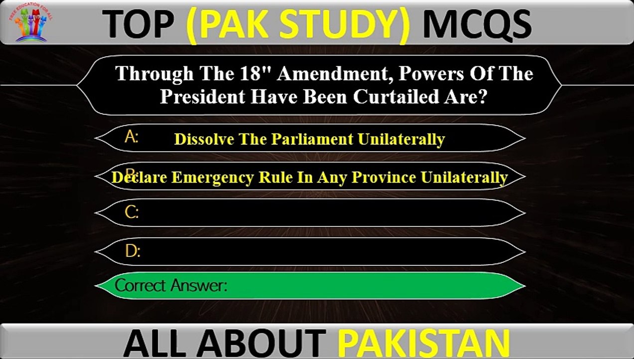 Pak Study MCQs | GK Pakistan | GK MCQs in English- 2024 | #pakstudymcqs Part-47 #pakstudy