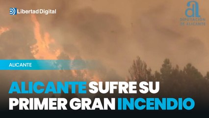 Alicante sufre su primer gran incendio de la temporada