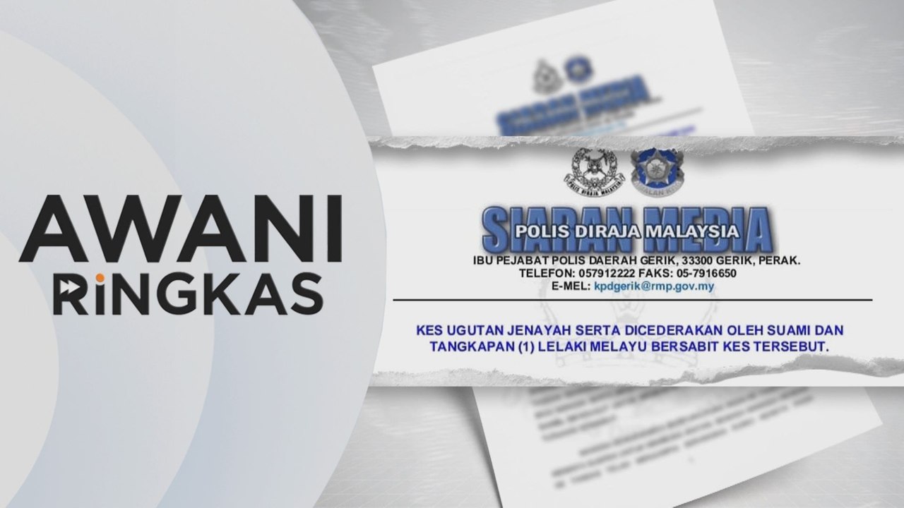 AWANI Ringkas: Lelaki dera isteri ditahan polis