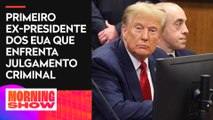 Trump é julgado por suposto suborno à estrela pornô nesta segunda (15)