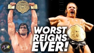10 Worst WWE World Heavyweight Championship Reigns Ever | partsFUNknown