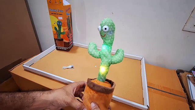 Unboxing and Review of Dancing Cactus Talking Toy for Baby Children Plush Toy Speaking Cactus Toys for Kids