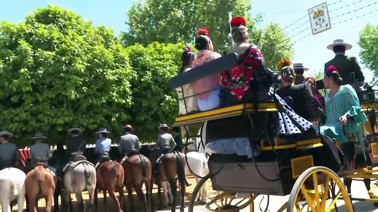 Festivities underway at Spain's annual Seville...