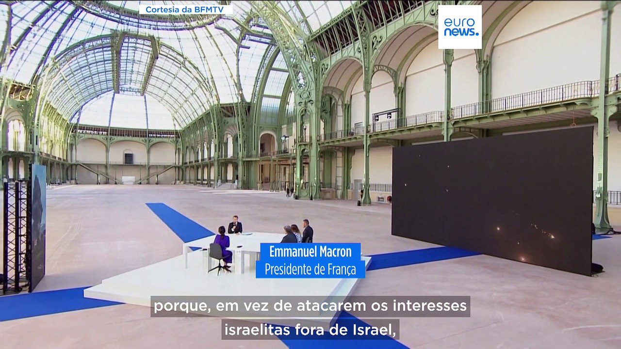 Macron considera ataque do Irão "desproporcionado," mas pede a Israel para evitar "escalada"