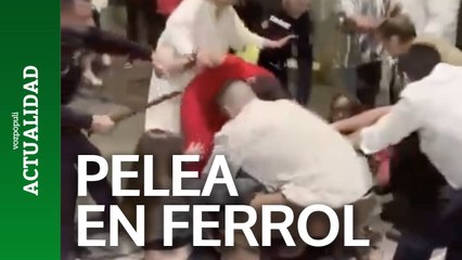 Pelea callejera en una zona de ocio nocturno de Ferrol
