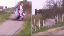 Rally del Piemonte, spaventoso incidente nelle Langhe! Piloti illesi