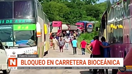 Bloqueo en la carretera Bioceánica